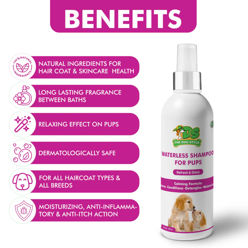 Waterless Shampoo for Pups 250ml